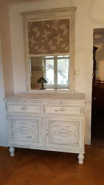piękne lustro shabby chic