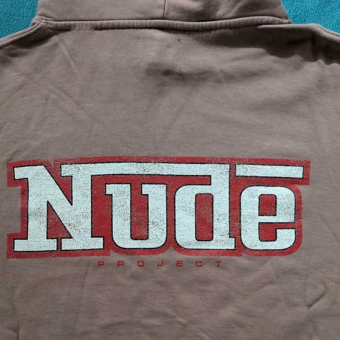 Nude Hoodie Racing Brown S e  M