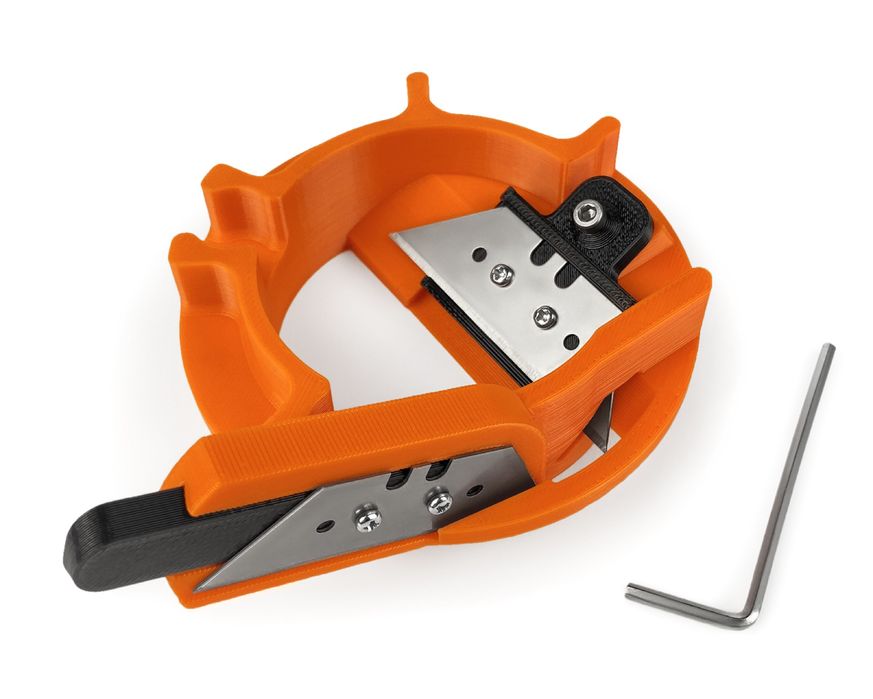 Фаскосниматель для подрозетников в гипсокартоне с регулировкой лезвий