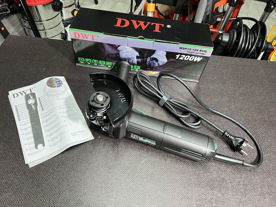 Болгарка DWT WSP12-125 RVQ Плавный пуск 1200 Вт Стабилизация оборотов