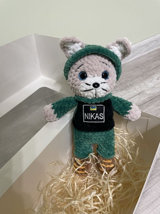 Котик ЗСУ, іграшка з нашивкою