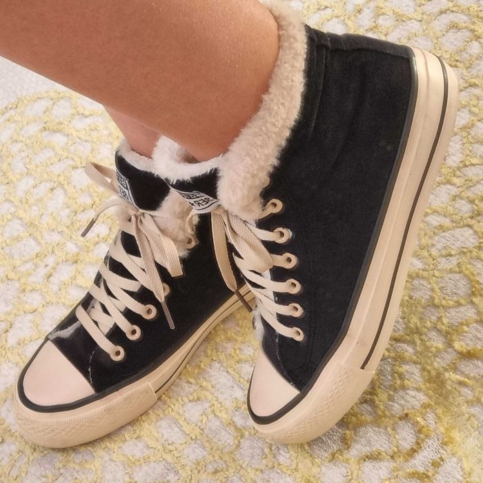 Damskie buty trampki ocieplane aksamitne Beierpai 8er Star 37-37,5