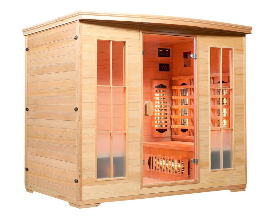 Sauna Infrared Ravenna 4os z 10 Prom. Kwarcowych w Pełnym Spectrum