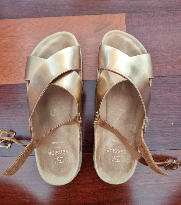 Sandálias em tom acobreado Seaside, tamanho 37
