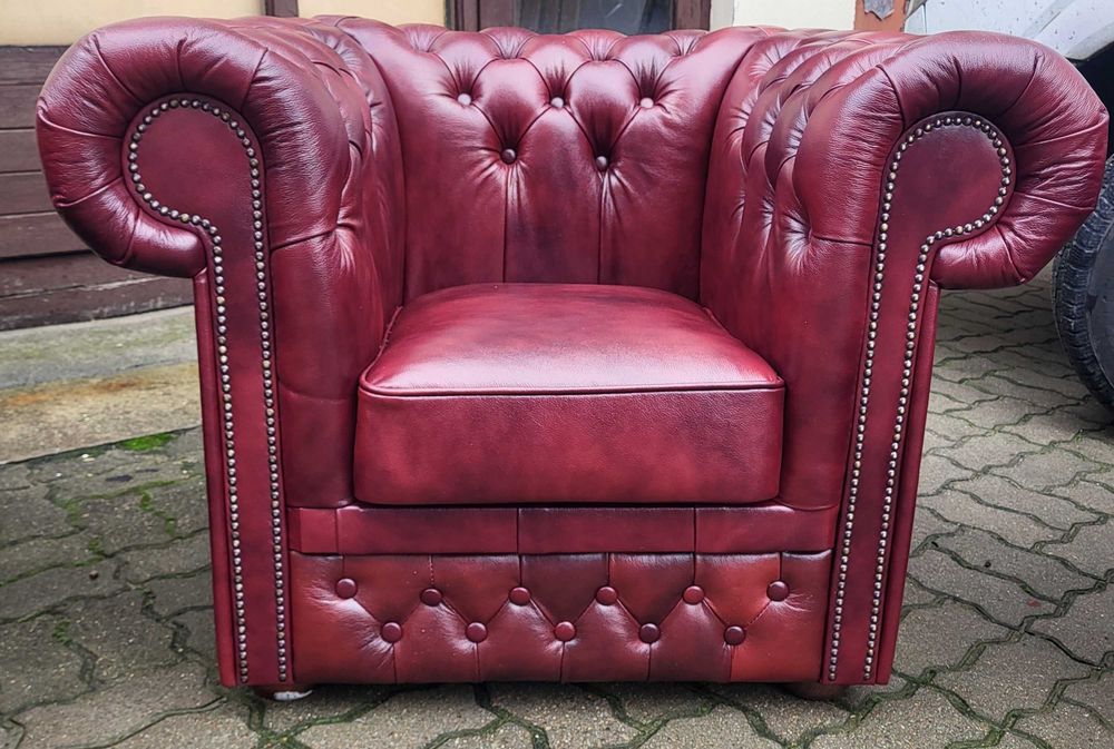 Chesterfield Classic 3+2+1 Skóra naturalna, promocja !!!
