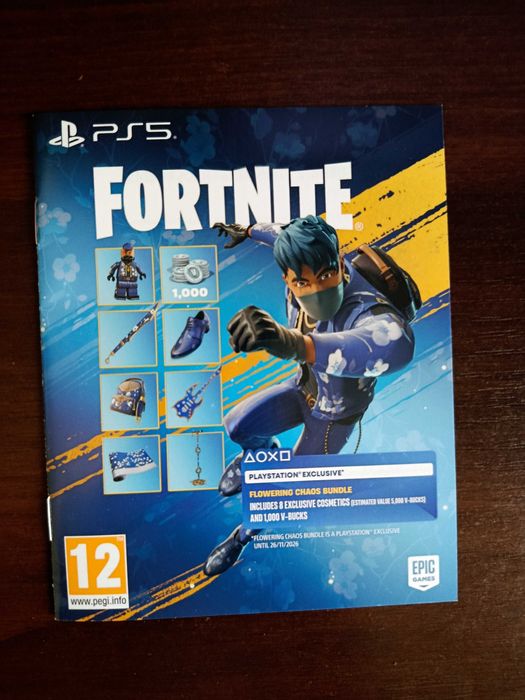 Код активации Playstation 5 Fortnite Flowering Chaos PS5 Ваучер