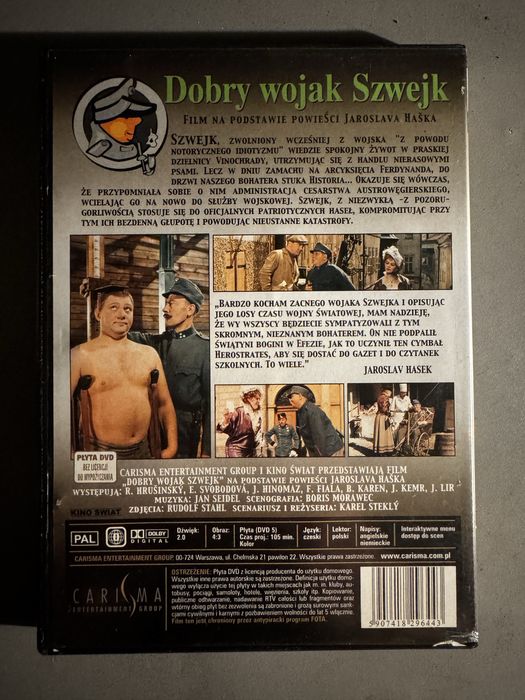 Dobry Wojak Szwejk Film DVD Polska Wersja Kolorowa