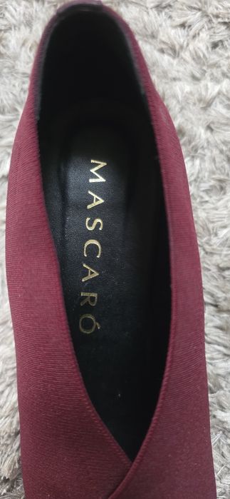 Bordowe botki, firma Mascaro, rozmiar 39