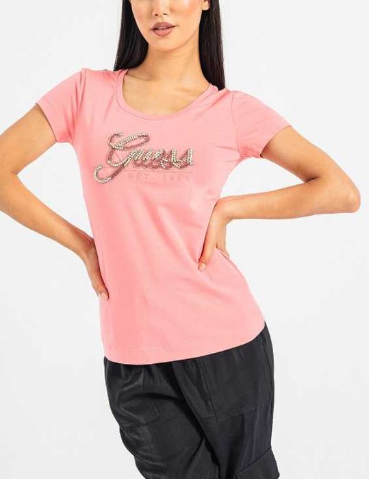 Nowa bluzka różowa damska Guess r. L 'W3YI36J1314'