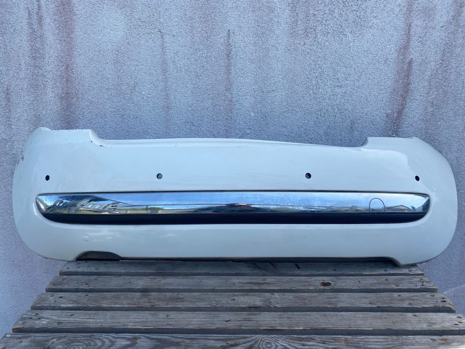Zderzak Fiat 500 tył chrom 07-12
