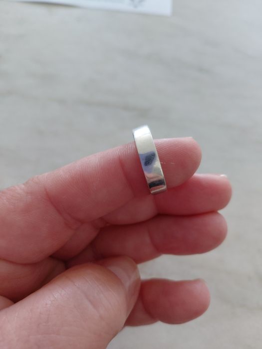 Aliança prata e ouro