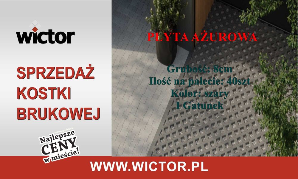 Płyta AŻUR BRUK - sprzedaż płyt ażurowych %