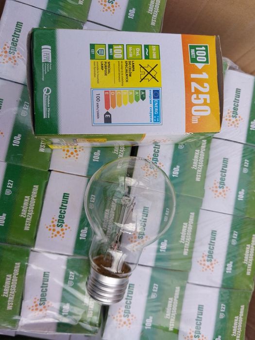 Sprzedam żarówki 100w E27 230V 10 szt.