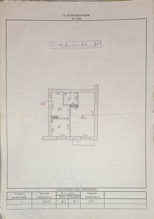 Продаж однокімнатної квартири