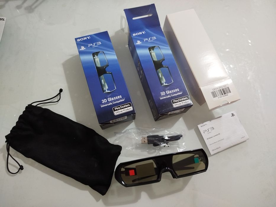 2 Pares de Óculos 3D Sony Playstation Novos