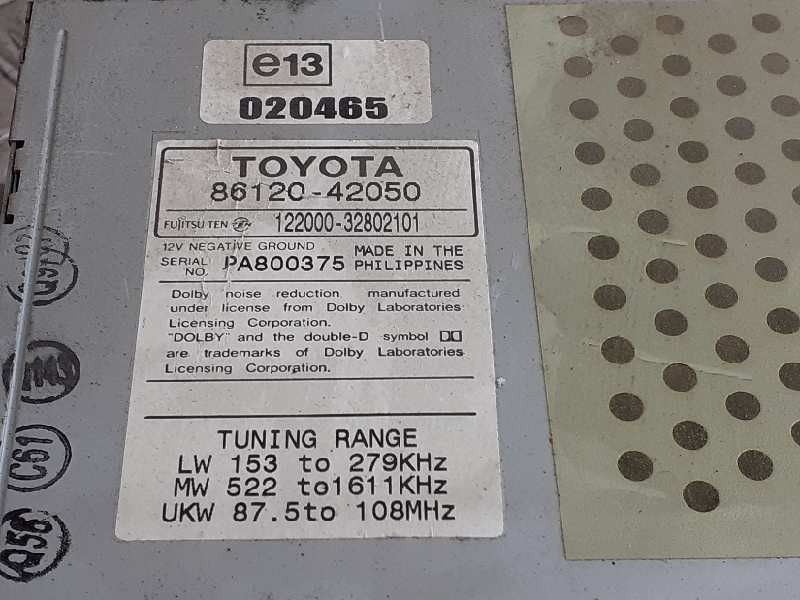 SISTEMA AUDIO / RADIO CD TOYOTA RAV 4 II 2002