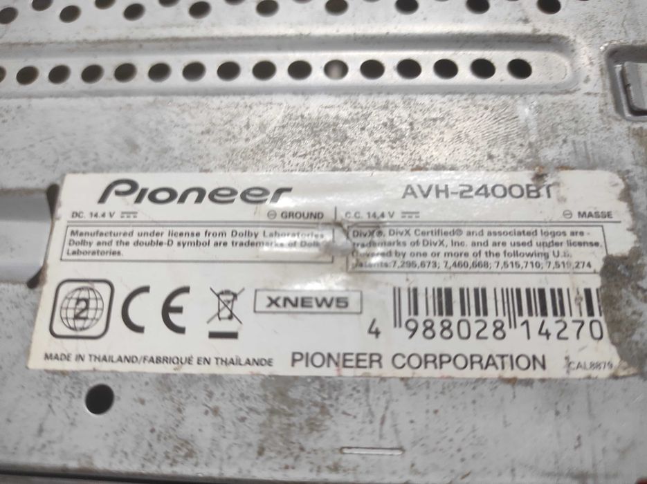 Магнитола 2 DIN Pioneer AVH-2400BT