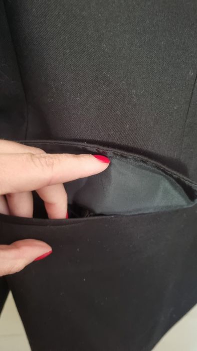 Elegancka czarna marynarka męska tu uk 46r eu 56