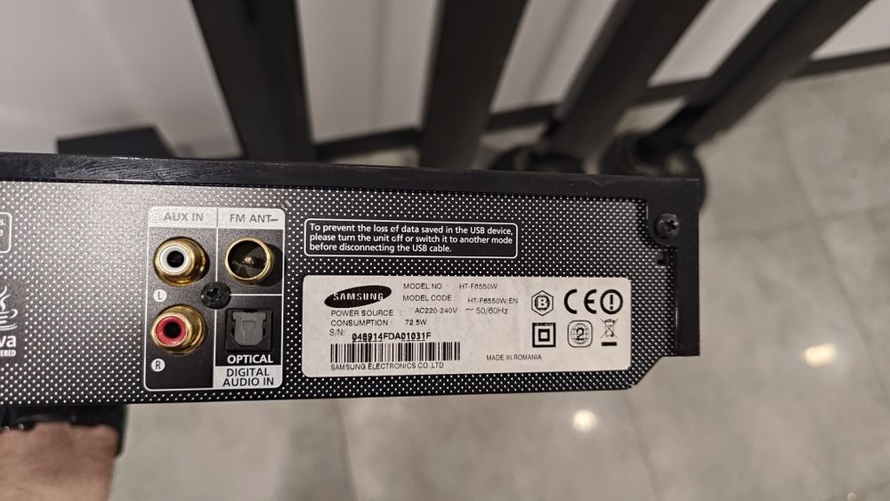 Zestaw kina Samsung HT-F6550W moc 1000W