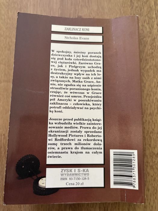 Książka „Zaklinacz koni” Nicholas Evans