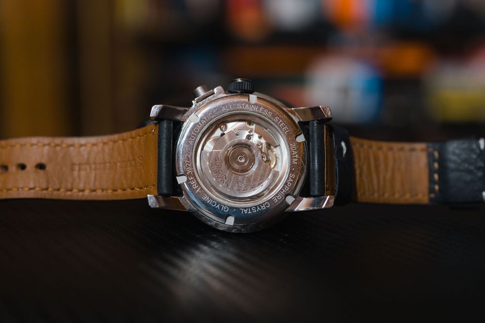Zegarek Glycine Airman 17 Sphair 392719 komplet GMT