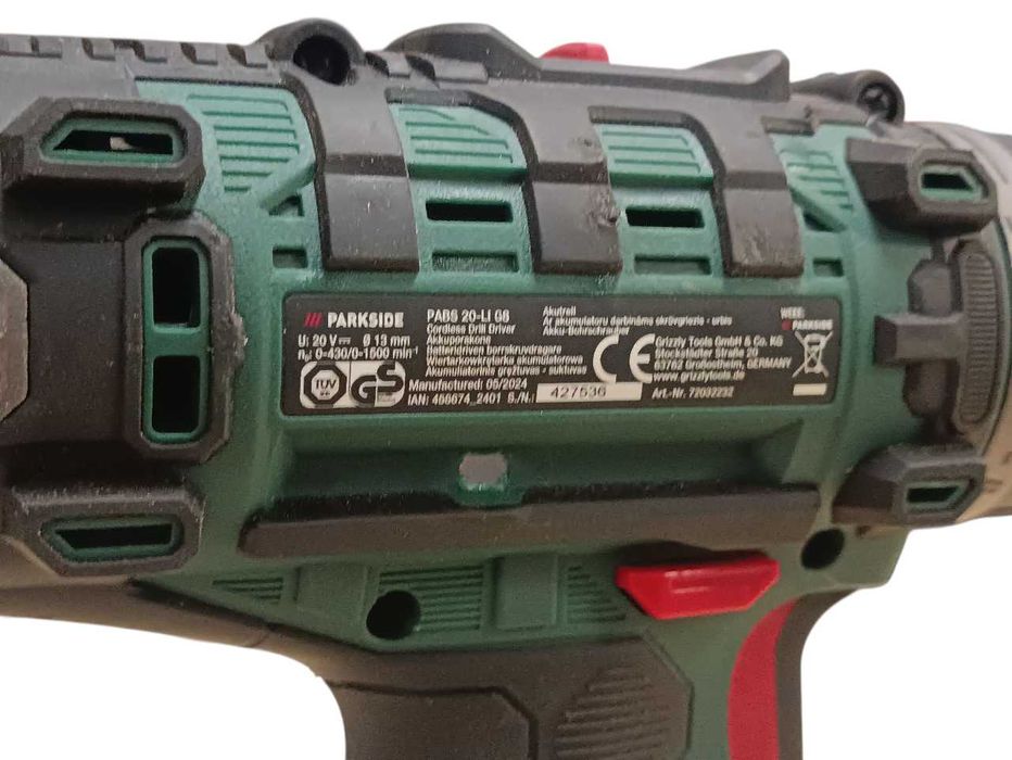 Wiertarko-wkrętarka Parkside PABS 20-Li G8 | Jak nowa