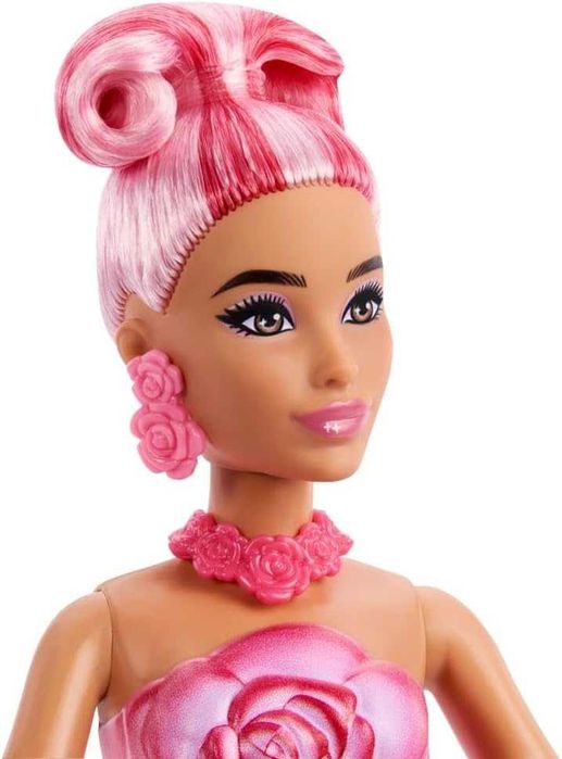 Барби Красная роза Barbie Petal Pop Rose Dress JMF59 Барбі Червона троянда