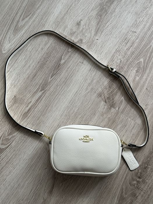 Женская сумка белого цвета Coach/Коуч