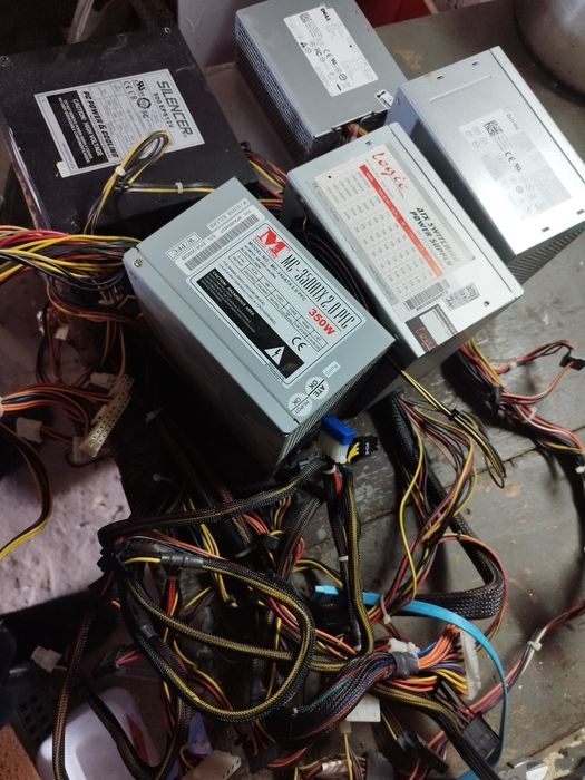 Zestaw 5 zasilaczy PC (Dell, Modecom MC, Silencer, Logic) - SPRAWDŹ!