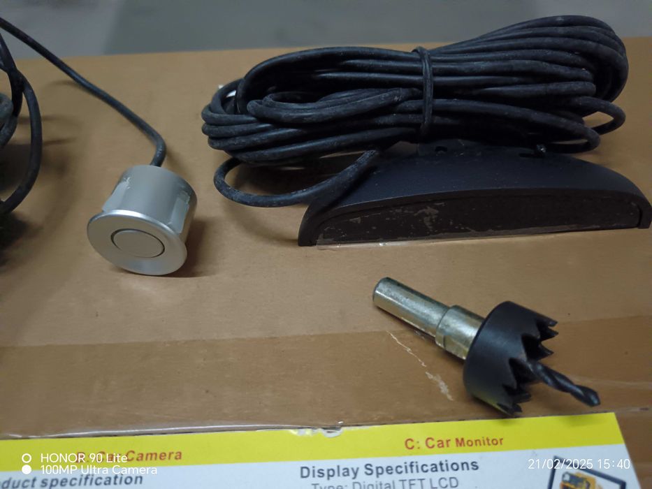 Rear Parking Sensor Kit with 4 Sensors and Color Display.64740552307074122