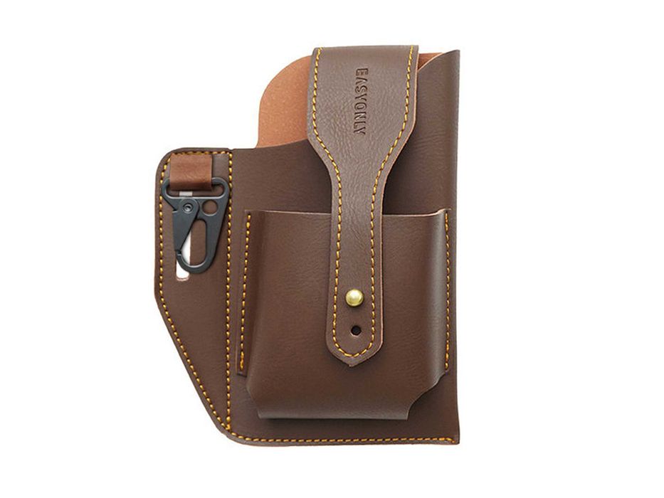 Bolsa de cintura para telemóvel com divisão e gancho