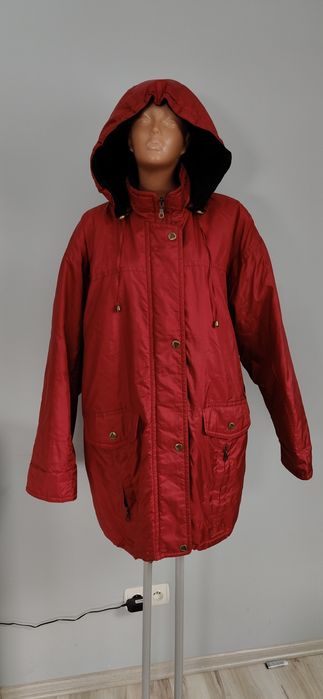 46 XXXL collection womens wear kurtka damska parka ciemno rudy