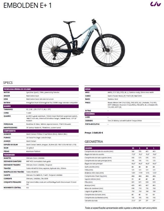 Ebike Liv Intrigue X E+ 3 Pro 29er
