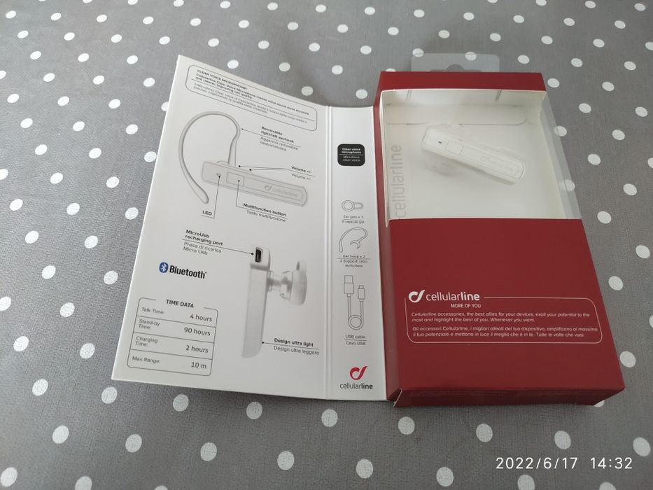 Auricular Bluetooth Cellularline64551606578689121
