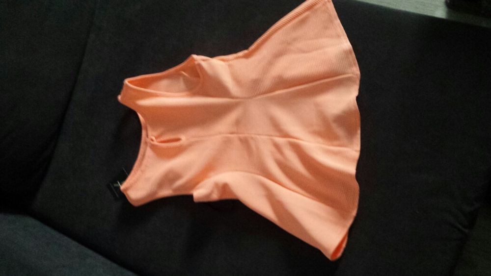 Bluzka brzoskwiniowa neonowa Primark z metką