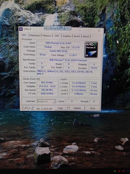 Комплект Phenom2 x6 1045t на Asus M4A77T 8gb оперативной памяти