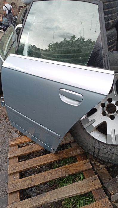 Drzwi przód prawe tył lewe Audi A4 B7 czarne błękitne