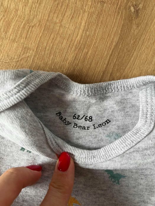 body niemowlęce z krótkim rękawem Baby Bear Leon 62/68 Rossmann