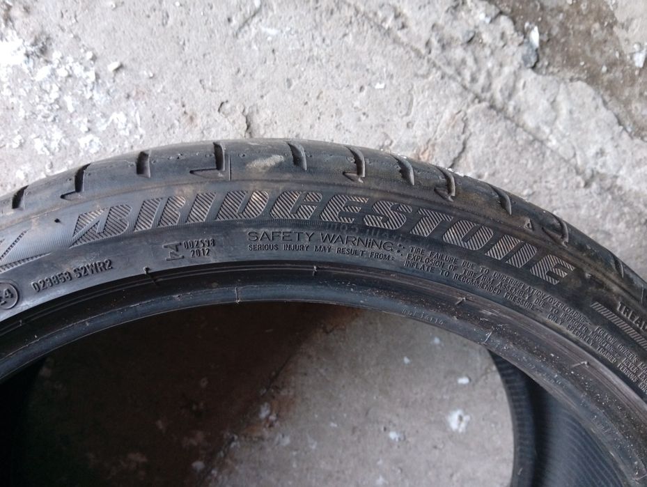 255.35.19 Bridgestone 4шт літо шини резина з Європи БВ склад Харків 35