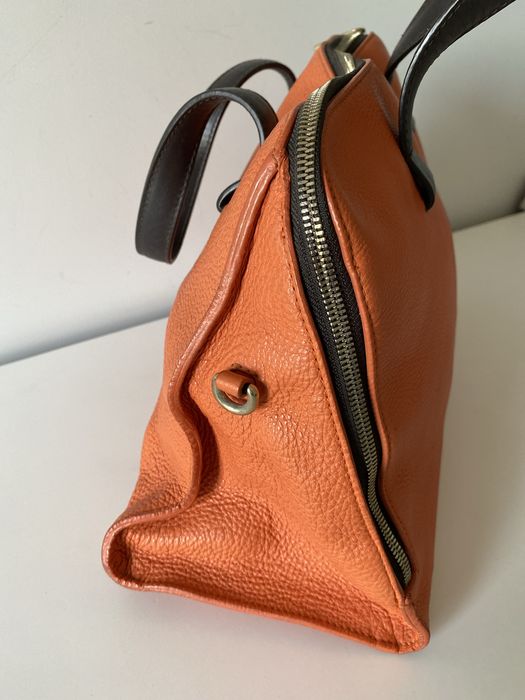 Mala  FURLA  castanho e laranja