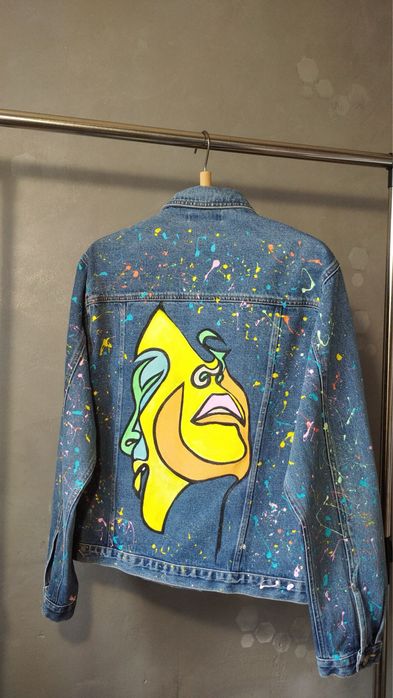 Джинсовий одяг з розписом вручну.Кастом одягу