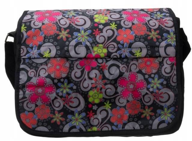 młodzieżowa torba z poliestru z szerokim, regulowanym paskiem - loren