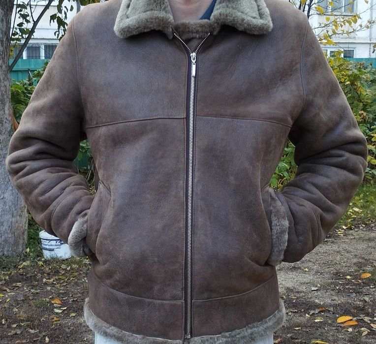 Зимова куртка чоловіча натуральна Дубленка мужская натуральная овчина.