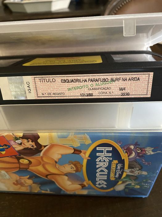 Cassetes originais Walt Disney VHS