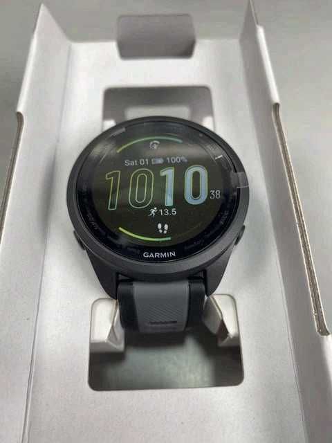 Garmin Forerunner 165 – GPS, 43 mm, czarno‑szary