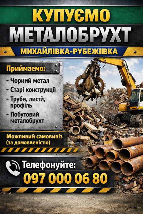 Купуємо металобрухт ДОРОГО