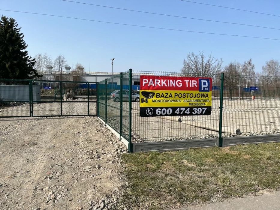 Parking TIR Ciechanów – miejsca postojowe, monitoring 24h,