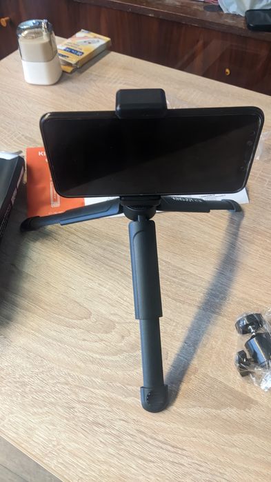 Штатив з кріпленням на телефон + насадка  для зміни кута