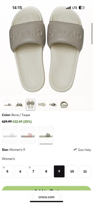 Продам шлепанцы Crocs All Day Slide W, 100% оригинал с официального сайта.