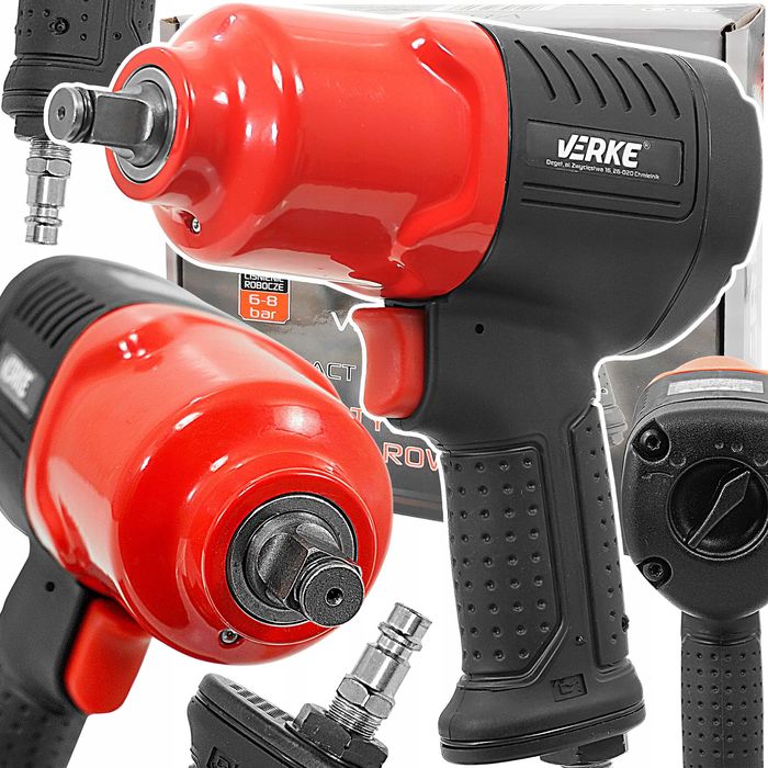 KLUCZ PNEUMATYCZNY Udarowy Niskociśnieniowy 1/2 1100Nm Mocny Do Kół